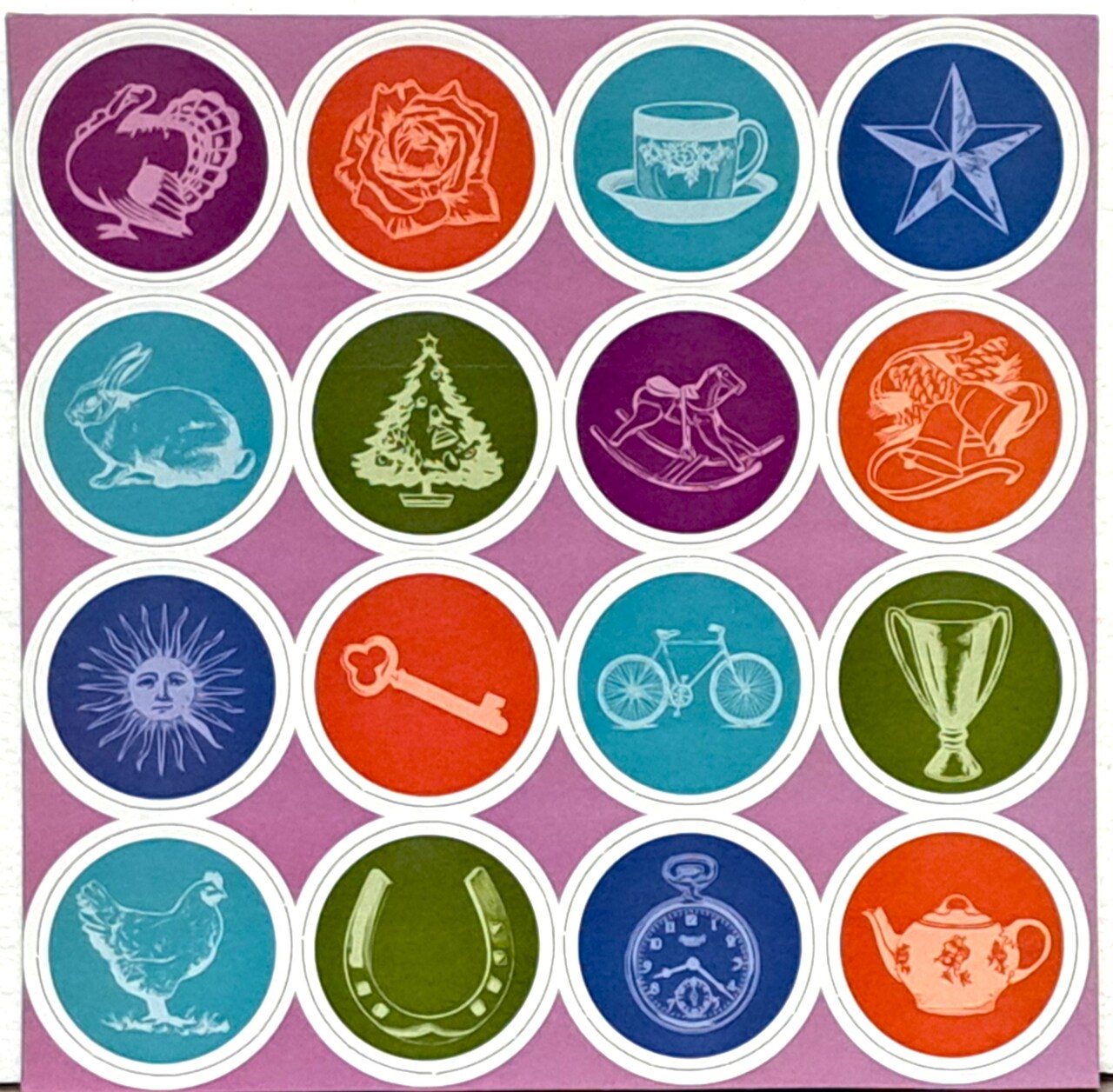 Marianne Richmond Circle Pattern Icons 12x12 Chipboard Embellishments